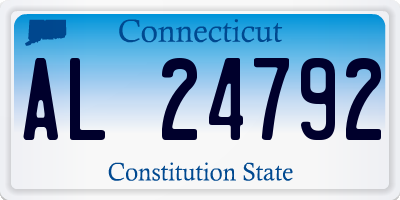 CT license plate AL24792