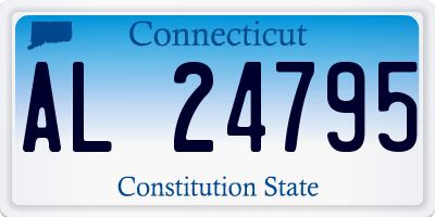 CT license plate AL24795