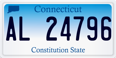 CT license plate AL24796
