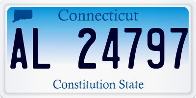 CT license plate AL24797