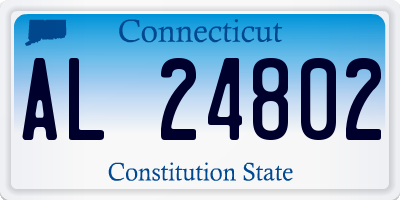CT license plate AL24802