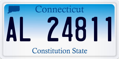 CT license plate AL24811