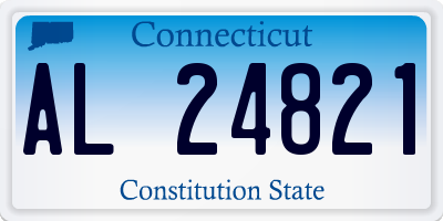 CT license plate AL24821