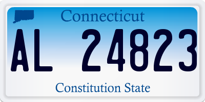 CT license plate AL24823