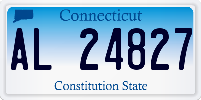 CT license plate AL24827