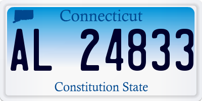 CT license plate AL24833