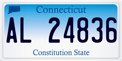 CT license plate AL24836
