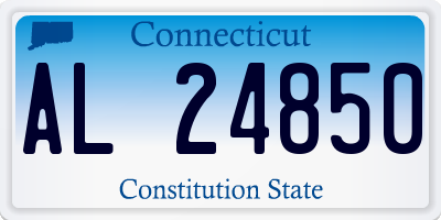 CT license plate AL24850