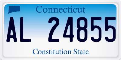 CT license plate AL24855