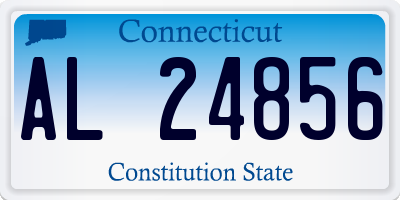 CT license plate AL24856