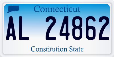CT license plate AL24862