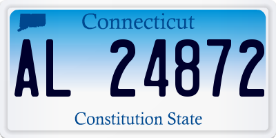 CT license plate AL24872