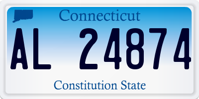 CT license plate AL24874