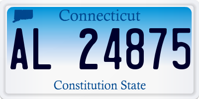 CT license plate AL24875