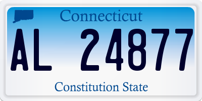 CT license plate AL24877