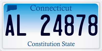 CT license plate AL24878