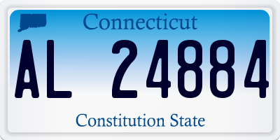 CT license plate AL24884