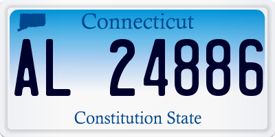 CT license plate AL24886