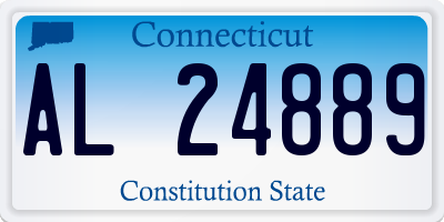 CT license plate AL24889