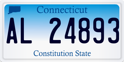 CT license plate AL24893