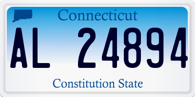 CT license plate AL24894