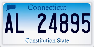 CT license plate AL24895