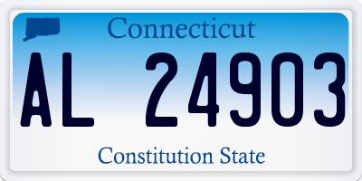 CT license plate AL24903