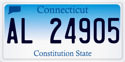 CT license plate AL24905