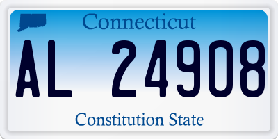 CT license plate AL24908