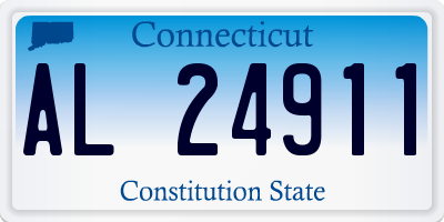 CT license plate AL24911