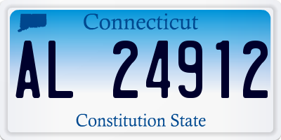 CT license plate AL24912
