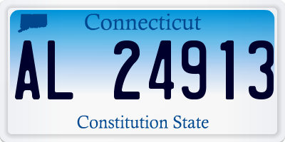 CT license plate AL24913