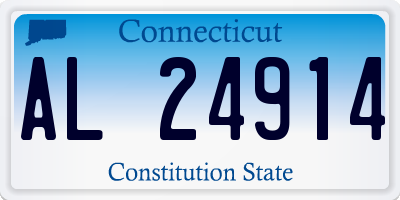 CT license plate AL24914