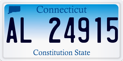 CT license plate AL24915