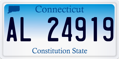 CT license plate AL24919