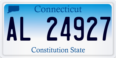 CT license plate AL24927