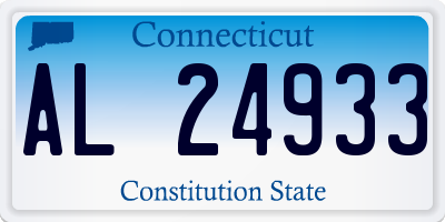 CT license plate AL24933
