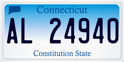 CT license plate AL24940