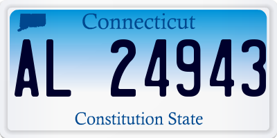 CT license plate AL24943