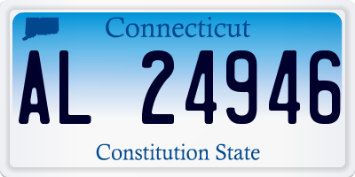 CT license plate AL24946