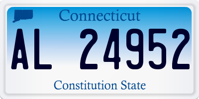 CT license plate AL24952