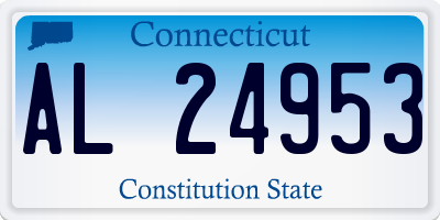 CT license plate AL24953