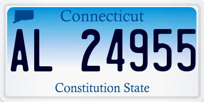 CT license plate AL24955