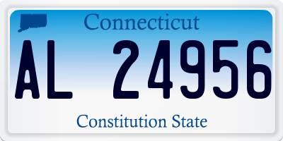 CT license plate AL24956
