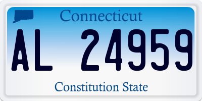 CT license plate AL24959
