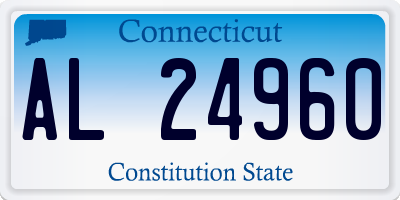 CT license plate AL24960