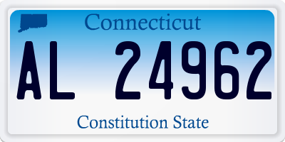 CT license plate AL24962