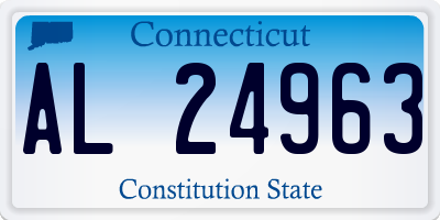 CT license plate AL24963