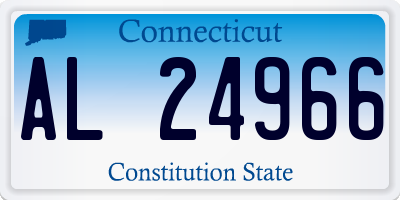 CT license plate AL24966