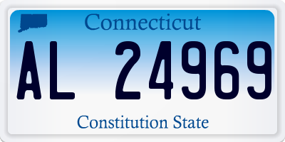 CT license plate AL24969